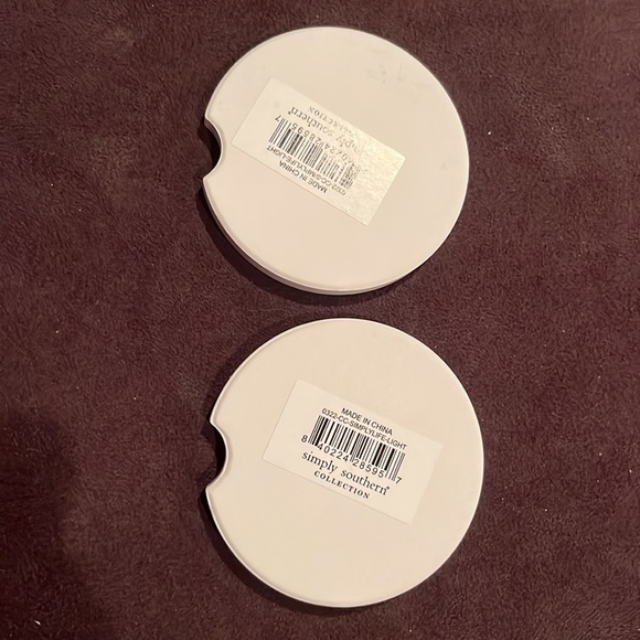 Simply Southern “Be the Light” set of 2 Car Coasters New - Picture 2 of 3